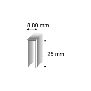 Truhlářské spony s pryskyřicí Narex 352/25 - 8,80 x 25 mm