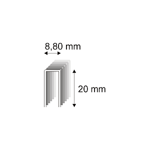 Truhlářské spony s pryskyřicí Narex 352/20 - 8,80 x 20 mm
