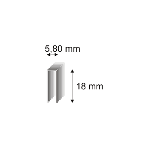 Truhlářské spony Narex 343/18 - 5,80 x 18 mm