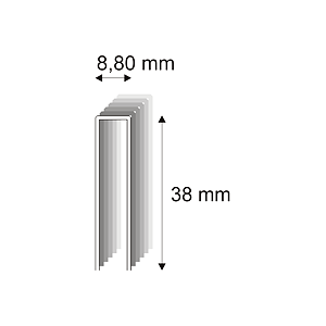 Truhlářské spony Narex 352ZVL/38 - 8,80 x 38 mm - 7.600 ks