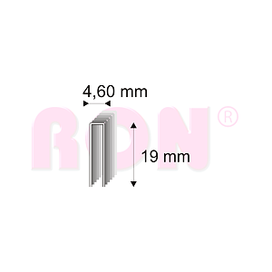 Truhlářské spony Narex 333/19 - 4,60 x 19 mm - 43 200 ks