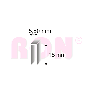 Truhlářské spony Narex 343/18 - 5,80 x 18 mm