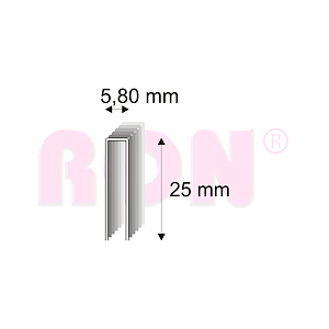 Truhlářské spony Narex 343/25 - 5,80 x 25 mm