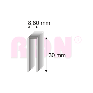 Truhlářské spony s pryskyřicí Narex 352/30 - 8,80 x 30 mm