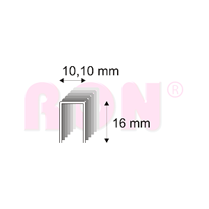 Truhlářské spony s pryskyřicí Narex 353/16 - 10,10 x 16 mm - 16 000 ks