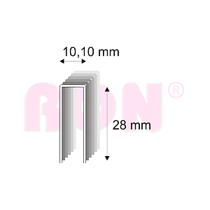 Truhlářské spony s pryskyřicí Narex 353/28 - 10,10 x 28 mm - 8 400 ks