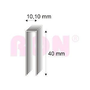 Truhlářské spony s pryskyřicí Narex 353/40 - 10,10 x 40 mm - 6 400 ks
