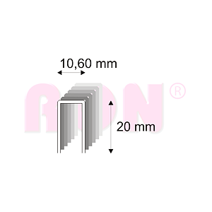 Truhlářské spony s pryskyřicí Narex 363/20-75 - 10,60 x 20 mm