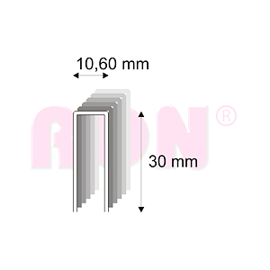 Truhlářské spony s pryskyřicí Narex 363/30-75 - 10,60 x 30 mm - 8 100 ks