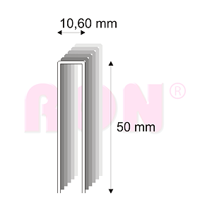 Truhlářské spony s pryskyřicí Narex 363/50-75 - 10,60 x 50 mm - 5 100 ks