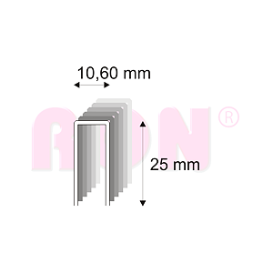 Tesařské spony s pryskyřicí Narex 367/25-70 - 10,60 x 25 mm - 9 660 ks