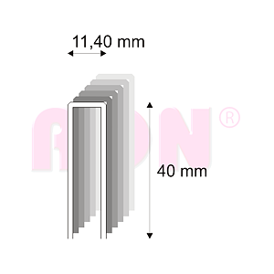 Tesařské spony Narex 368/40 - 11,40 x 40 mm - 4 300 ks