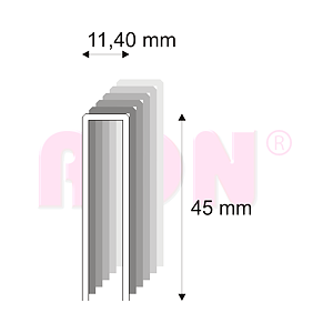 Tesařské spony s pryskyřicí Narex 368/45 - 11,40 x 45 mm - 4 200 ks