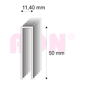 Tesařské spony s pryskyřicí Narex 368/50 - 11,40 x 50 mm - 3 500 ks