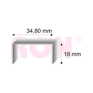 Kartonážní spony Narex 490/18 CU - 34,80 x 18 mm - 2 500 ks