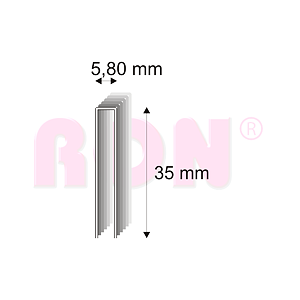 Truhlářské spony Narex 343/35 - 5,80 x 35 mm - 3 000 ks