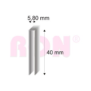 Truhlářské spony Narex 343/40 - 5,80 x 40 mm - 2 700 ks