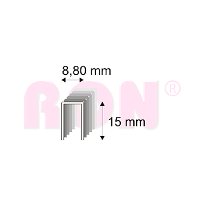 Truhlářské spony s pryskyřicí Narex 352/15 - 8,80 x 15 mm
