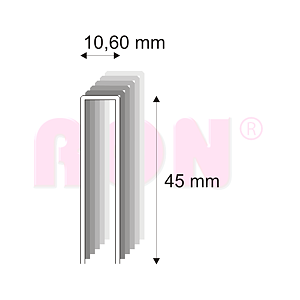 Tesařské spony s pryskyřicí Narex 367/45-70 - 10,60 x 45 mm - 5 040 ks