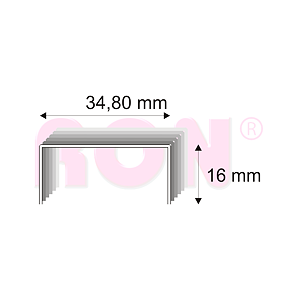 Kartonážní spony Narex 490/16 CU - 34,80 x 16 mm - 2 500 ks