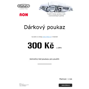 Dárkový poukaz - 300 Kč