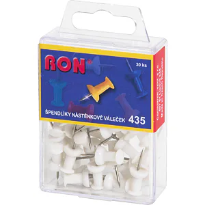 Špendlíky Mikov 435 - barevné - tvar váleček - 30 ks, eurozávěs