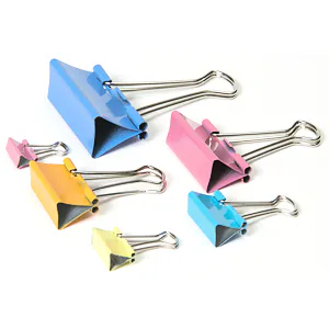 Binder klipy Mikov 421 - barevný mix 41 mm - 12 ks