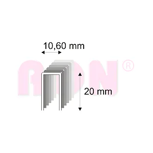 Truhlářské spony s pryskyřicí Narex 363/20 - 10,60 x 20 mm - 12 800 ks