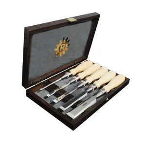 Sada plochých dlát RICHTER v dřevěné kazetě 5dílná