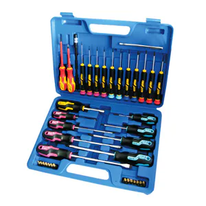 Sada šroubováků v kufru 38dílná SUPER - 7 ks křížové PH, 2 ks pozidriv PZ, 3 ks torx TX, 9 ks ploché