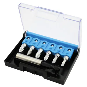 Sada bitů Narex 1/4 s magnetickým držákem v plastové krabičce 7dílná - torx TX