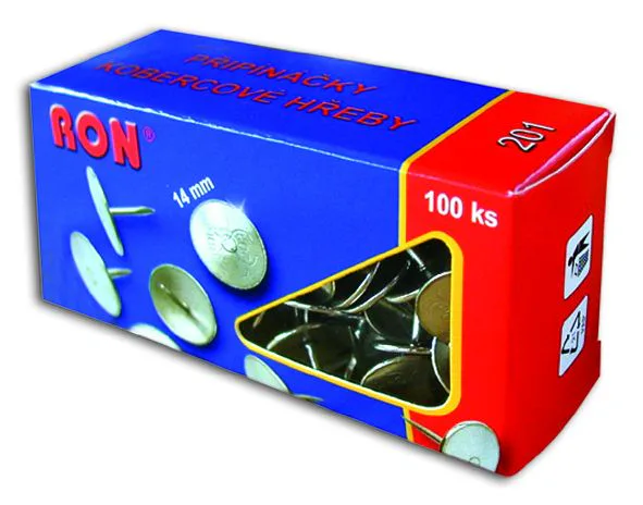 Připínáčky kobercové hřeby Mikov 201 14 mm - 100 ks