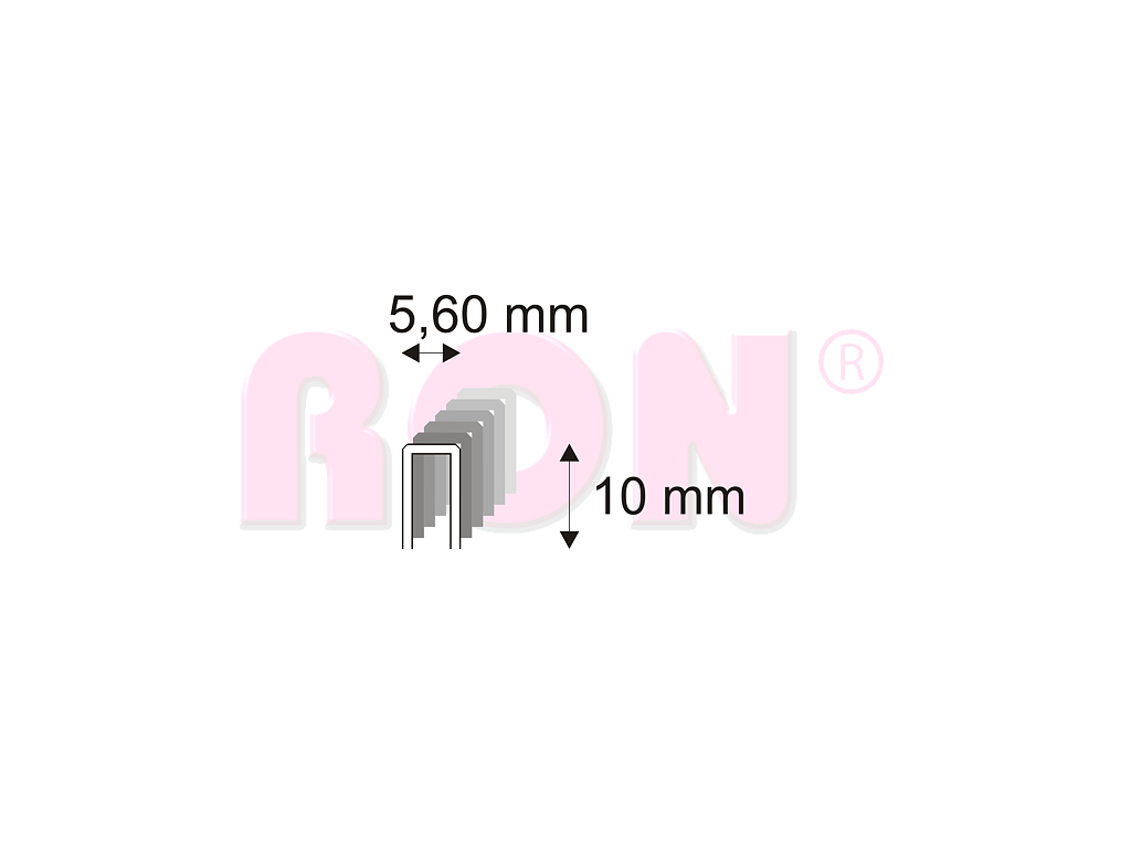 Truhlářské spony s pryskyřicí Narex 364/10 - 5,60 x 10 mm - 12 800 ks