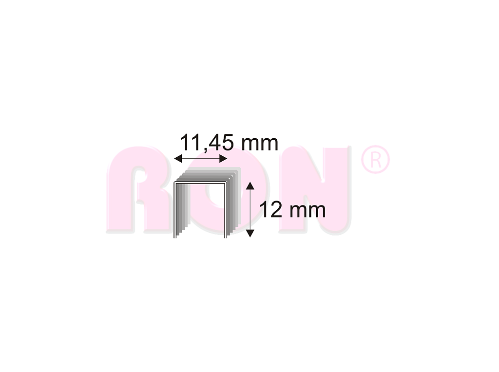 Čalounické spony Narex 530/12 - 11,45 x 12 mm