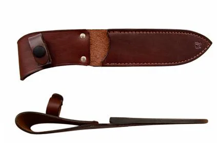 Kožené pouzdro VIGIL mačeta hnědé 394-NG-14/M