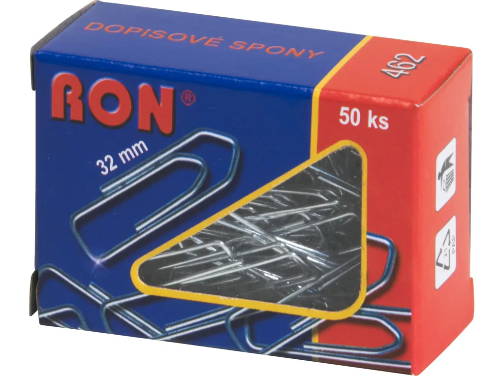 Dopisové spony Mikov 462 - šípové 32 mm - 50 ks