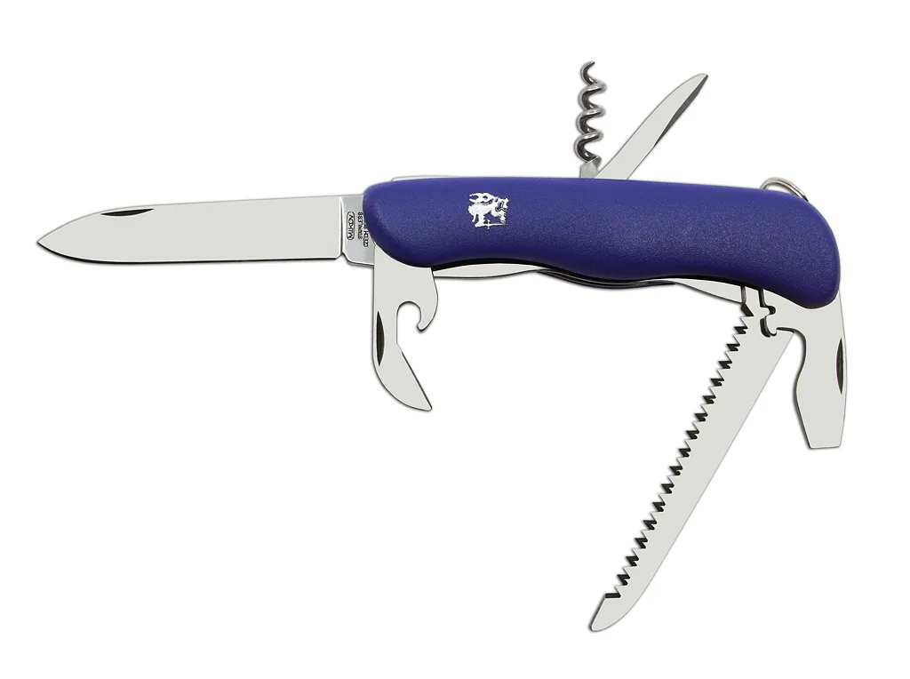 Kapesní zavírací nůž PRAKTIK 6dílný s pilkou, vývrtkou, otvírákem na láhve a konzervy 115-NH-6