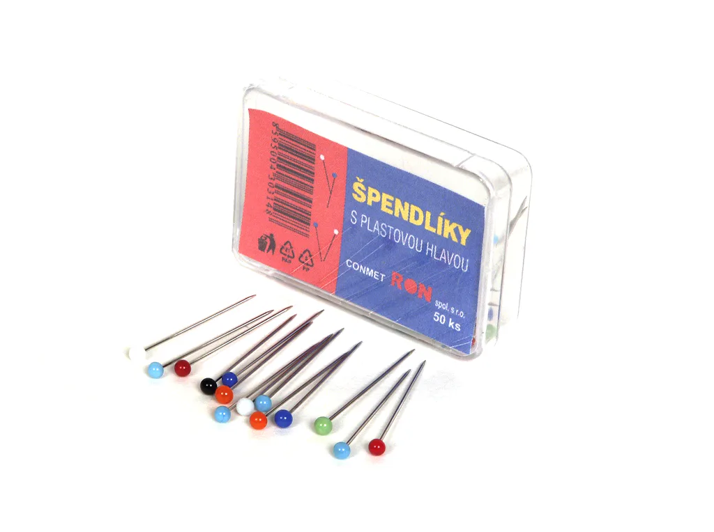 Špendlíky Mikov 432 - barevný mix - 50 ks