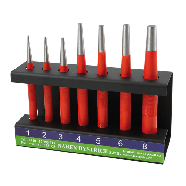 Sada průbojníků ve stojánku Narex 7dílná