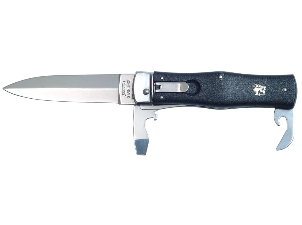 Vyhazovací zavírací nůž PREDATOR černý 3dílný s klipem 241-NH-3/N/KLIP